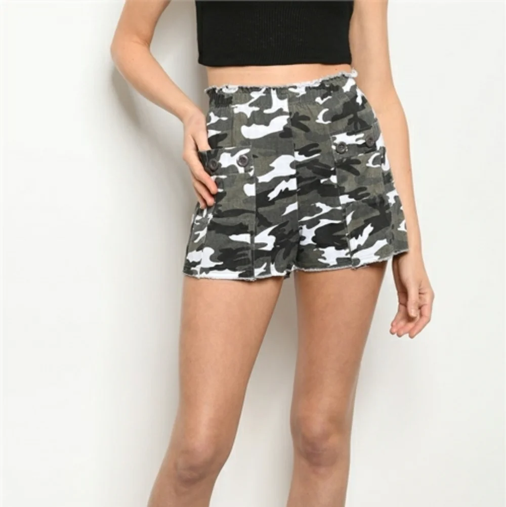 BETTER BE OLIVE/GREY CAMOUFLAGE SHORTS